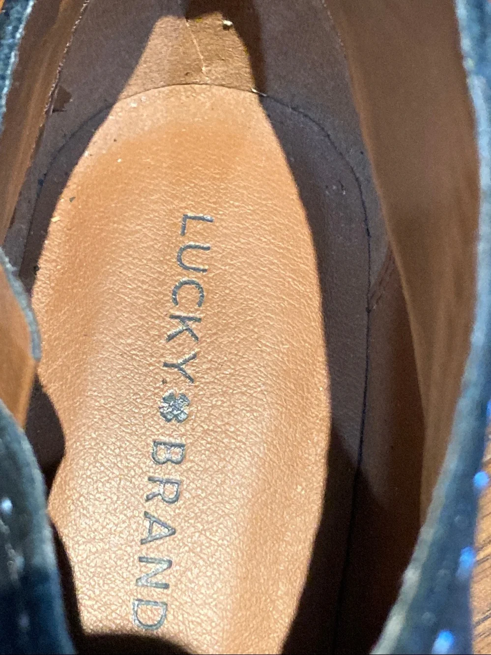 Lucky Brand black suede